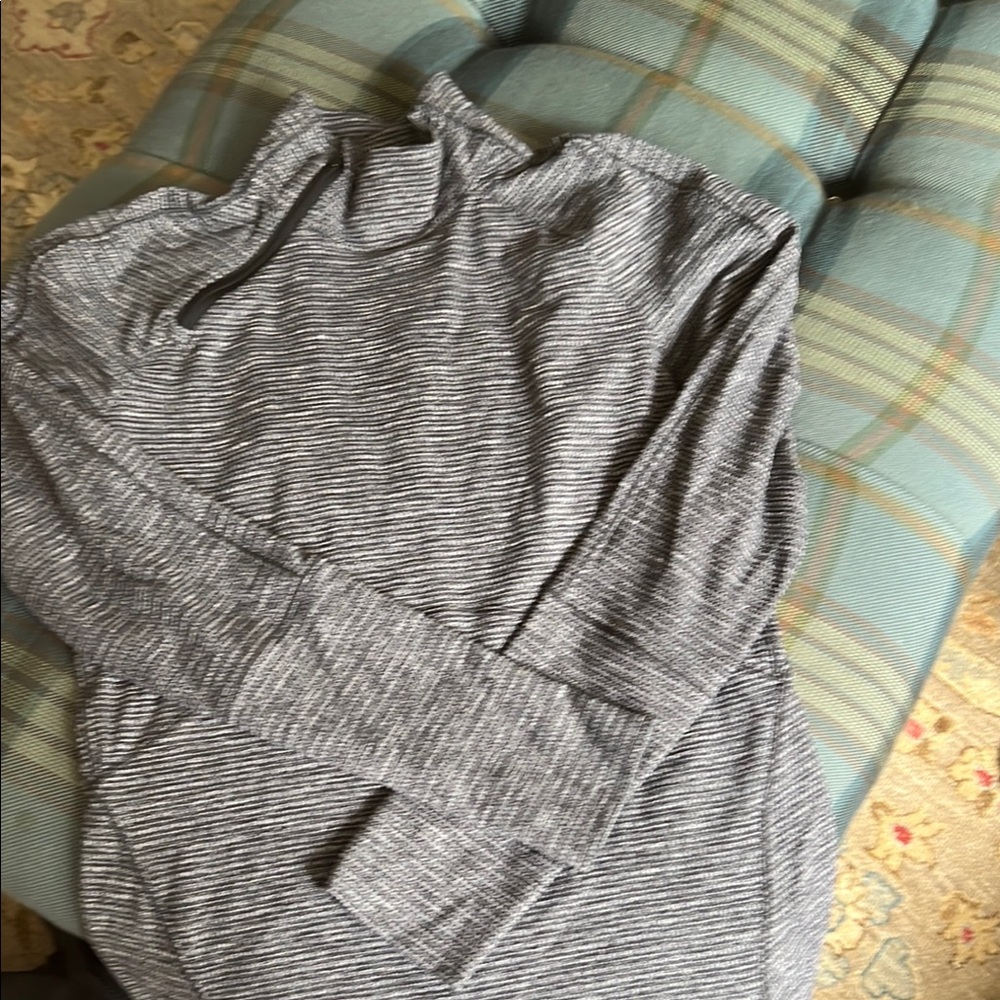 Lululemon Athletica Gray Striped Hoodie